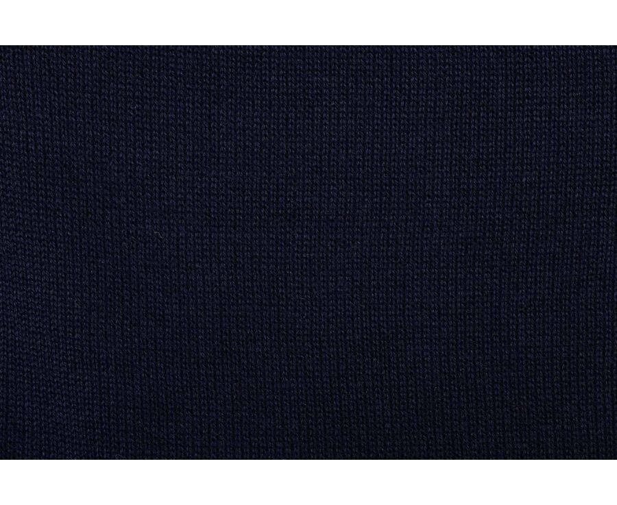 Men’s Dress Knit Pullover Navy  - Polo Collar - BRAIDEN ML