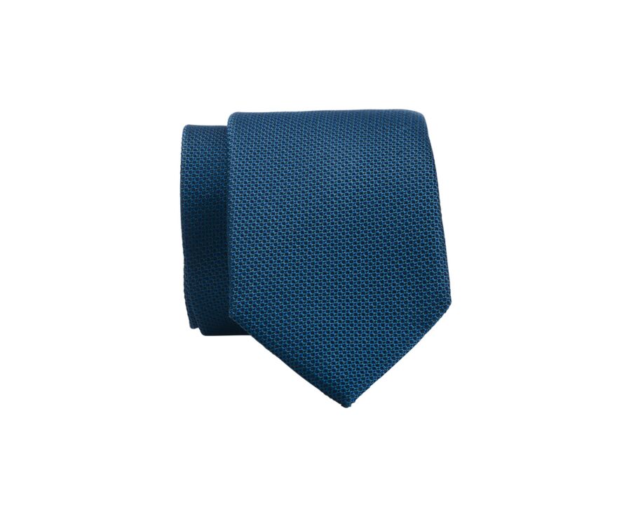 Silk Tie Micro Pattern Blue Green