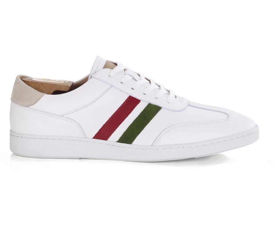 White Green & Red Men's Trainers - VERONA