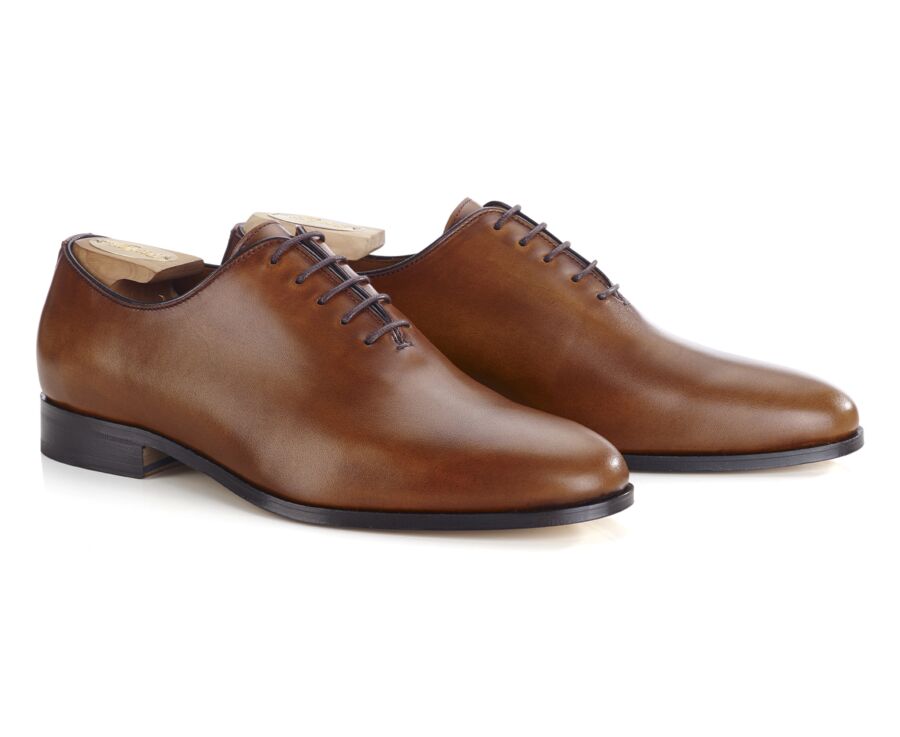 Men’s Gold Patina Oxford Shoes - CORSTON