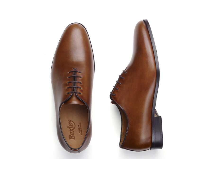 Men’s Gold Patina Oxford Shoes - CORSTON