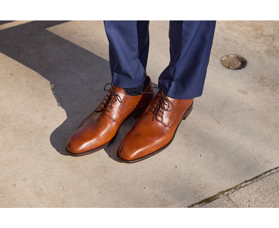 Patina Gold Formal Shoes - Leather outsole - MIDFORD