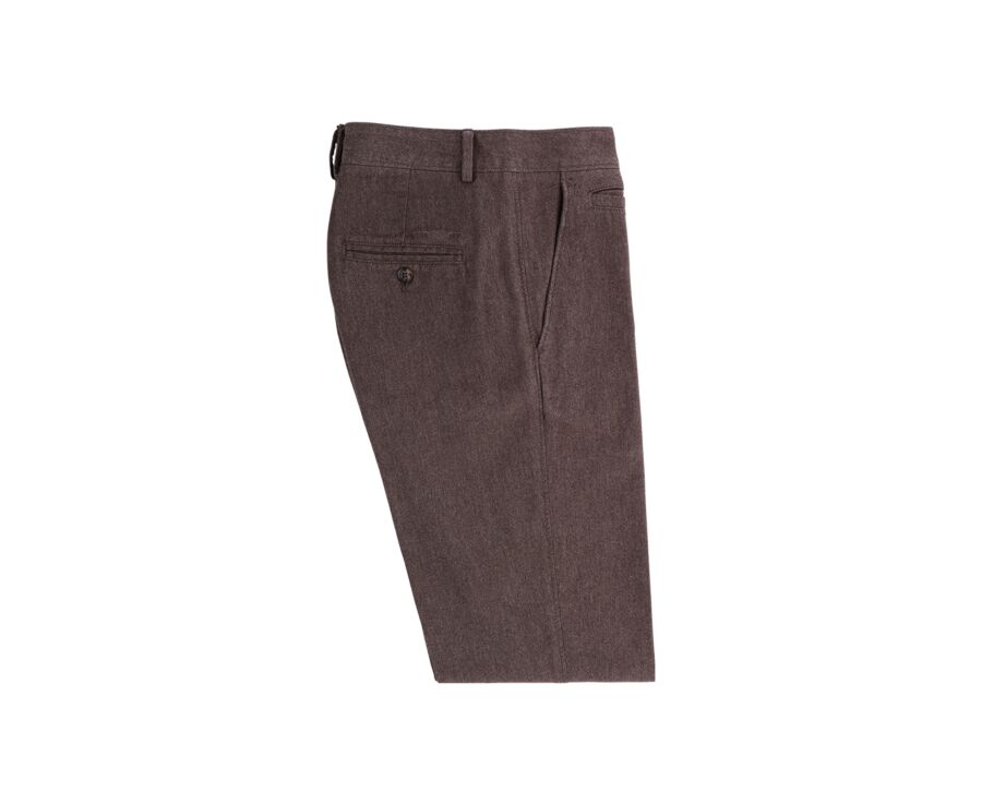 Men's Chino Trousers – Heather Chocolate - NEIL
