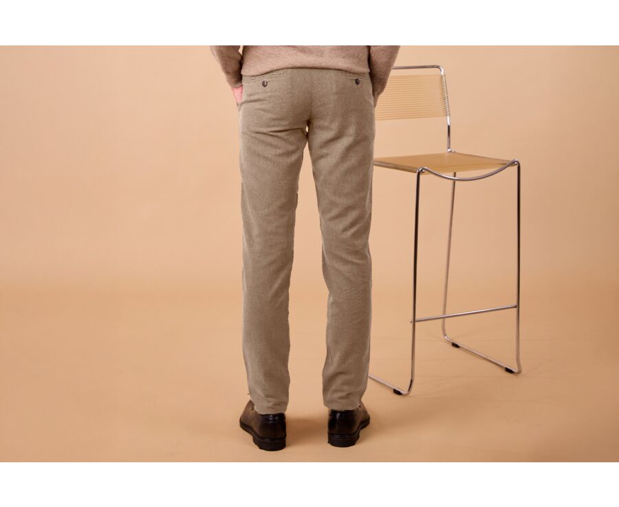 Men's Chino Trousers – Heather Beige - NEIL