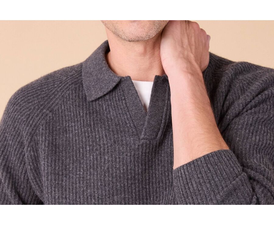 Men's Jumper – Heather Anthracite Grey - BRENNEN