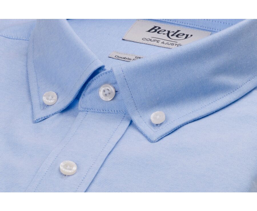 Oxford Shirt for Men – Blue Sky, American collar - BRADFORD III