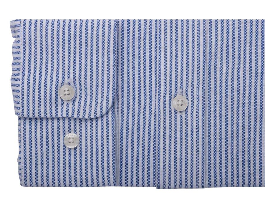 Oxford Shirt for Men – Navy & White, American collar - BRADFORD III