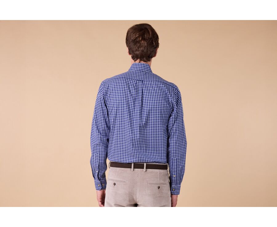 Flannel shirt - Blue & White Checks - JAYDON