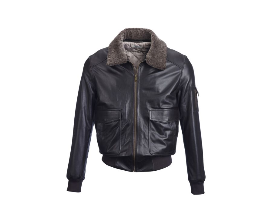 Men’s chocolate aviator jacket - TYLER II