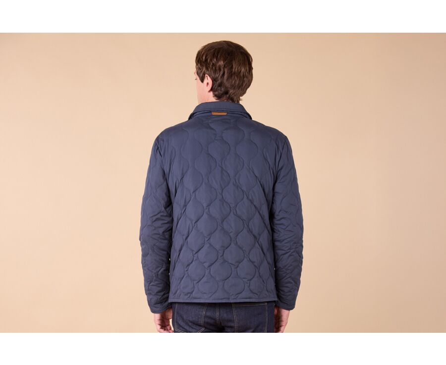 Navy Quilted Blazer for men - NORSTEN