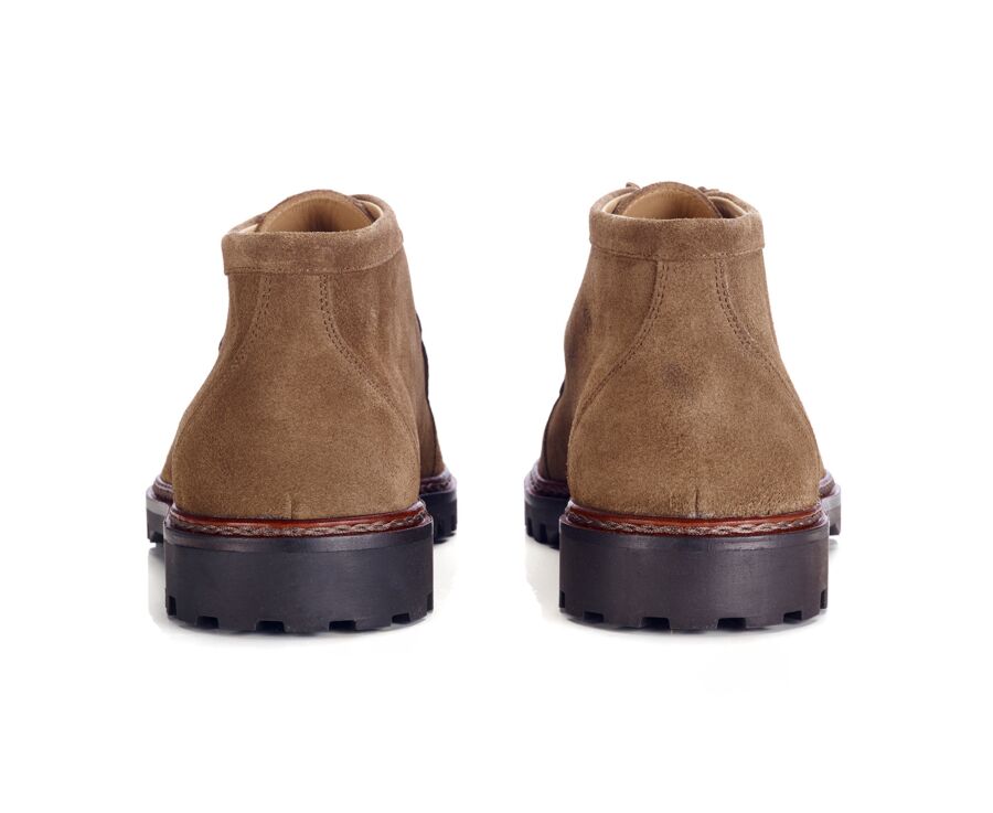 Men’s  Derby Boots – Havana Suede - COLNEY HIGH GOMME