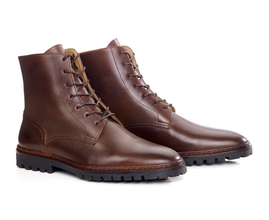 Men’s ankle boots – Patinated Chocolate - FYFIELD GOMME