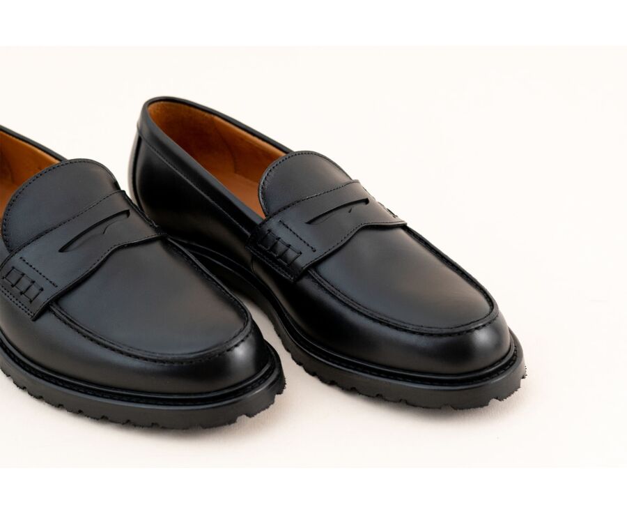 Men's loafers - Black  - DOWARD GOMME