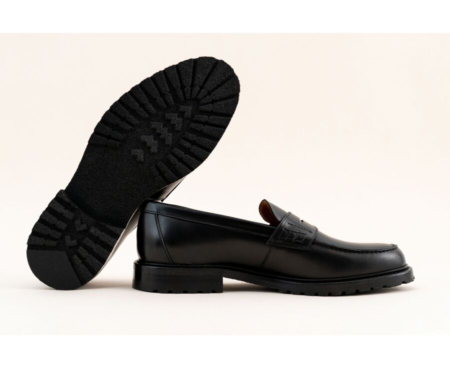 Men's loafers - Black  - DOWARD GOMME