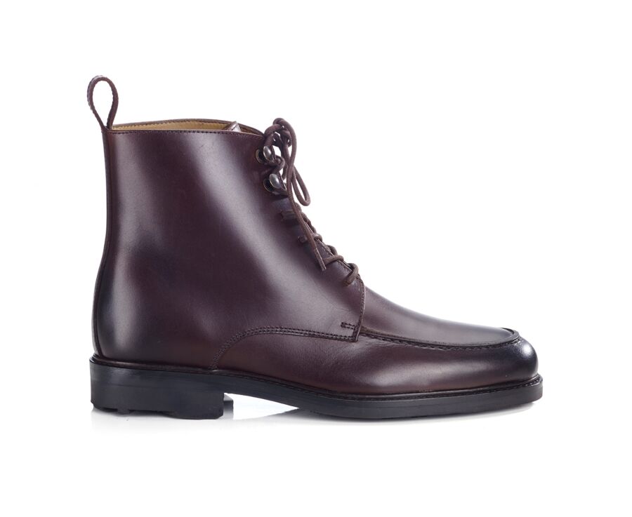 Chocolate Derby Boots - Rubber outsole - HUDSON HIGH GOMME COUNTRY