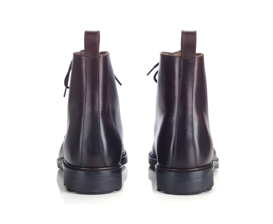 Chocolate Derby Boots - Rubber outsole - HUDSON HIGH GOMME COUNTRY