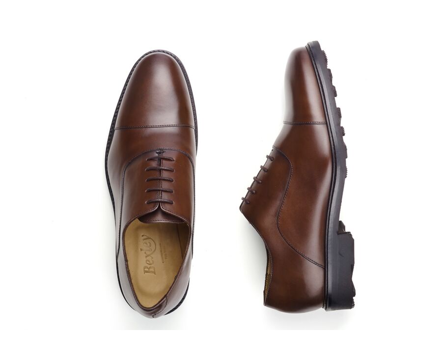 Men's Oxford shoes - Chocolate - GRAKLEY GOMME COUNTRY