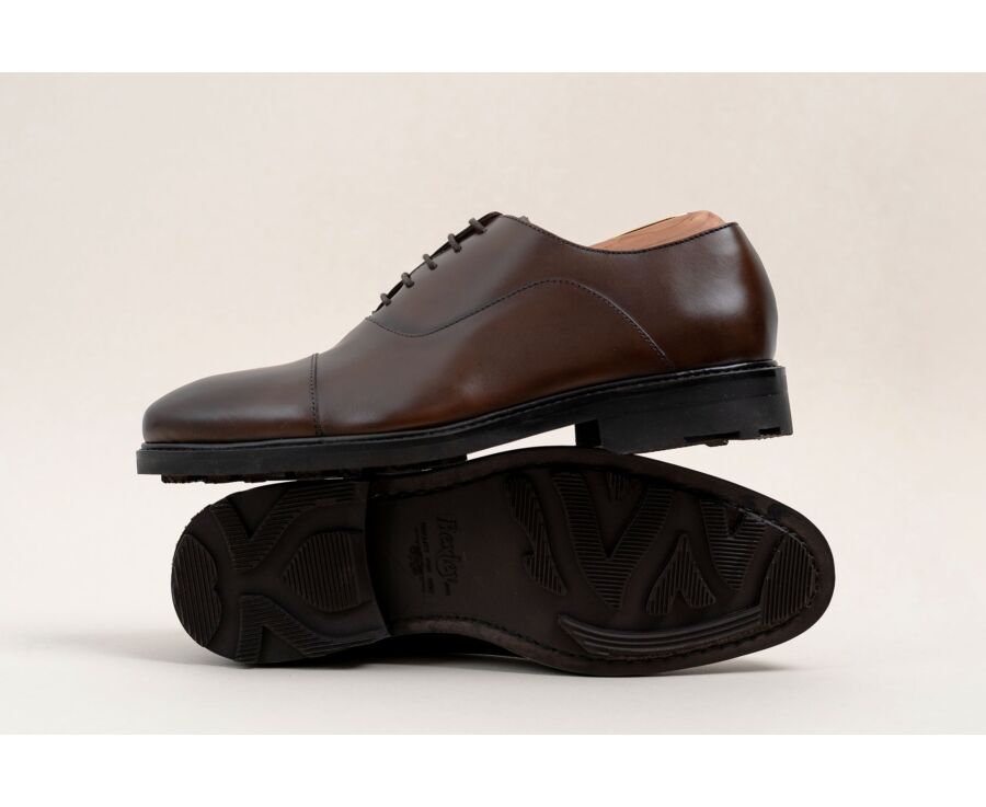 Men's Oxford shoes - Chocolate - GRAKLEY GOMME COUNTRY
