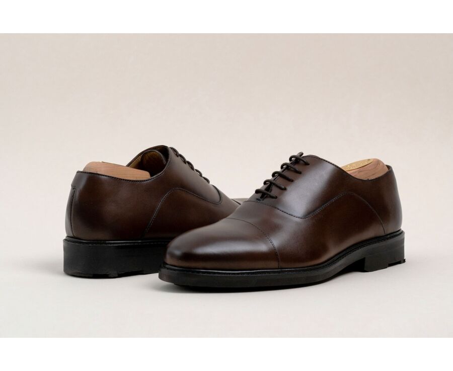 Men's Oxford shoes - Chocolate - GRAKLEY GOMME COUNTRY