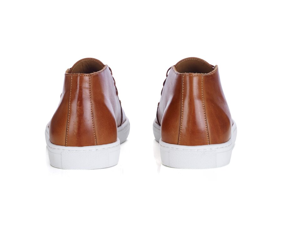 High-top Men's Sneaker – Patinated Chestnut - TAHARA