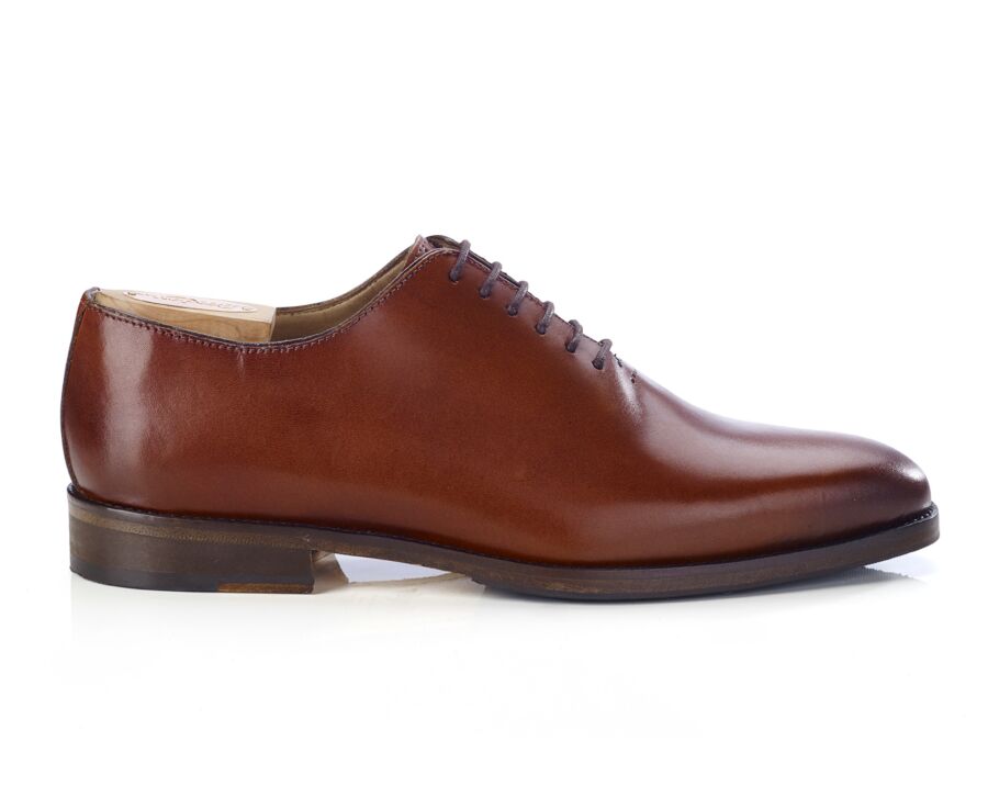 Oxford Shoes Men – Cognac Patina - CARNEGIE PATIN