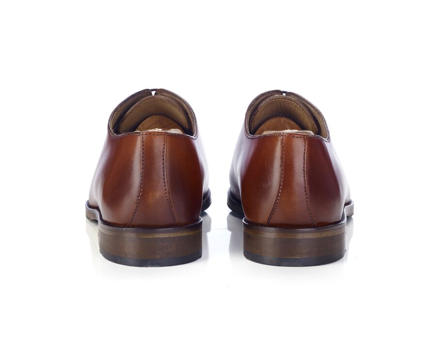 Oxford Shoes Men – Cognac Patina - CARNEGIE PATIN