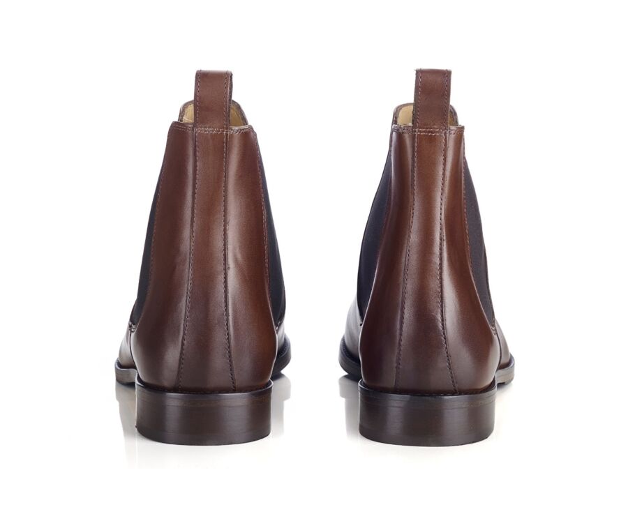 Dark Patina Chestnut Chelsea Boots - STANHIGH PATIN