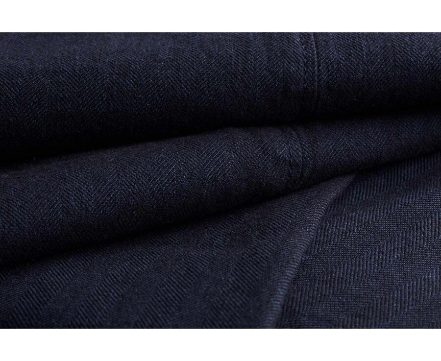 Men's chino trousers Dark Navy Chevron - KERYLL