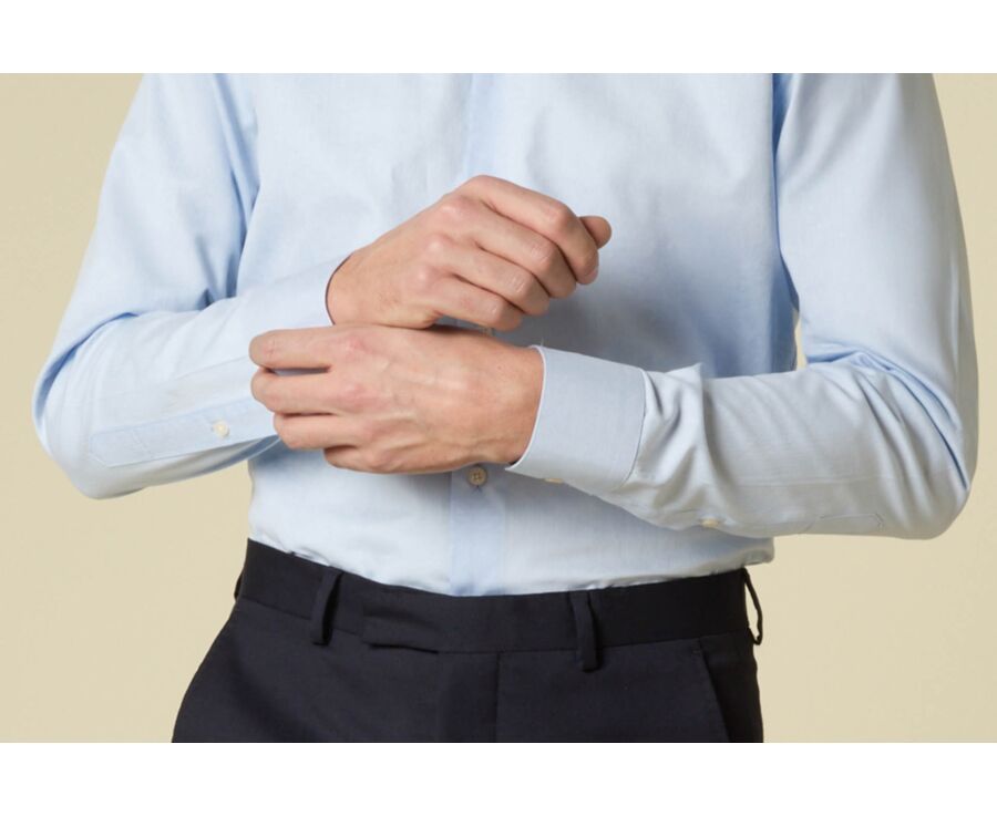 Men's twill shirt – Blue  - FROMOND