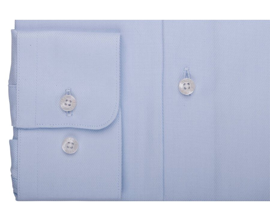 Twill Shirt for Men - Light Blue  - TOMMASO CLASSIC