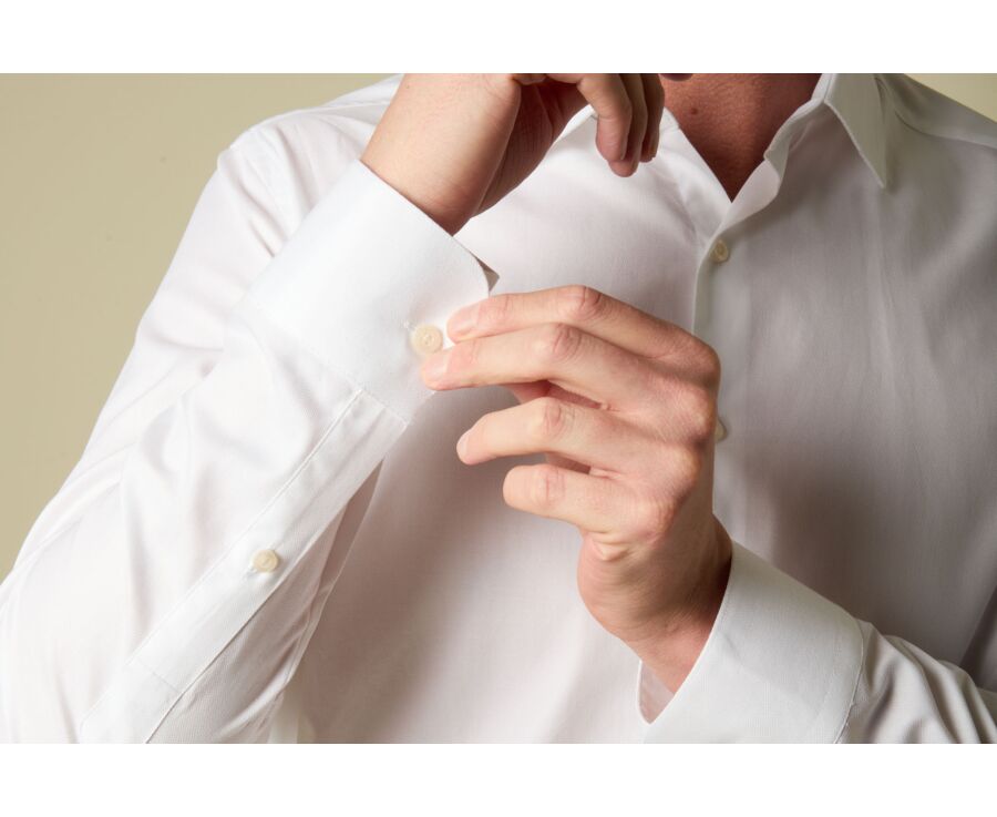 Men's shirt in cotton - White - DELMONT