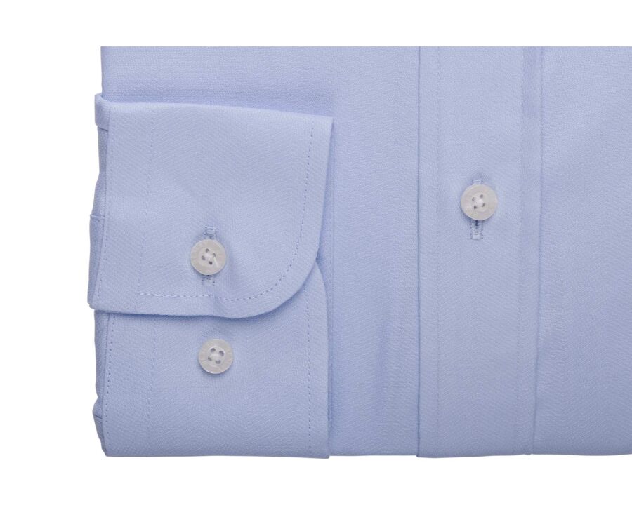 Men's shirt in cotton - Pale Blue - DELMONT