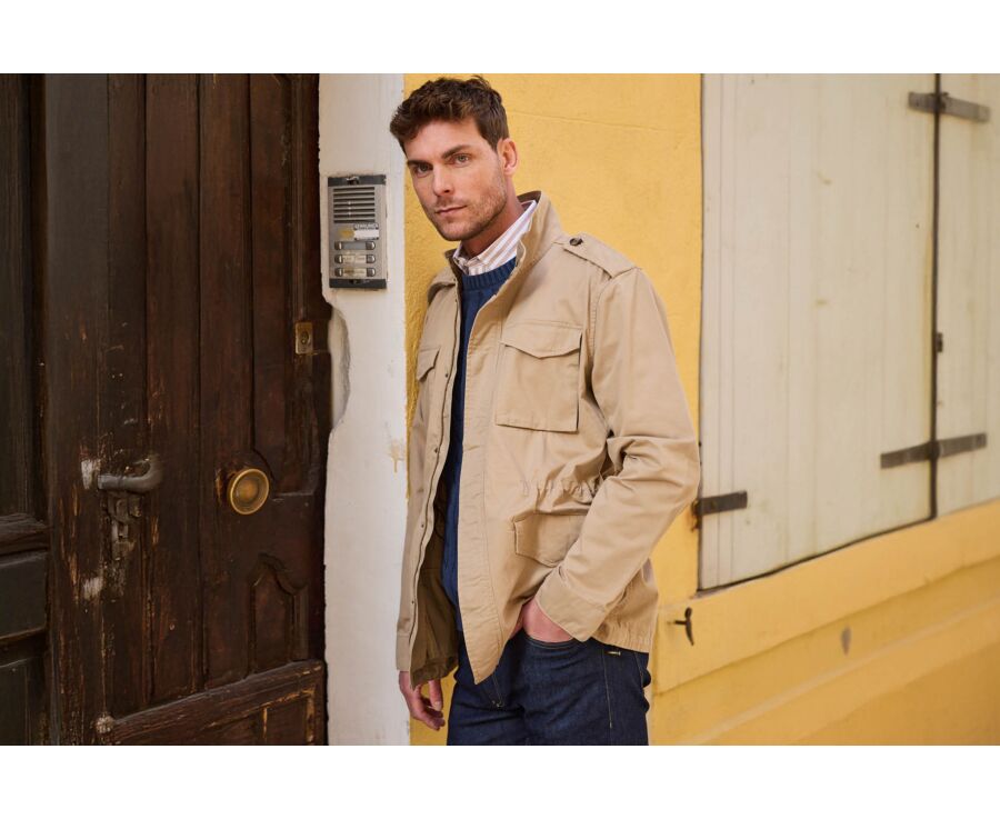 Combat Jacket Beige - Washed Finish - RUFINIEN II