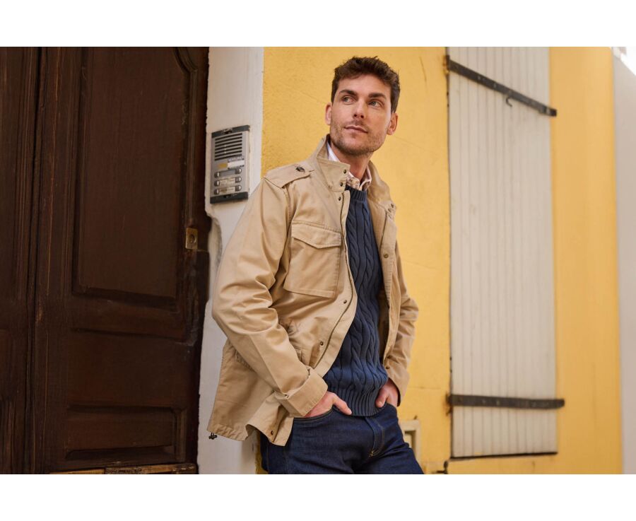 Combat Jacket Beige - Washed Finish - RUFINIEN II