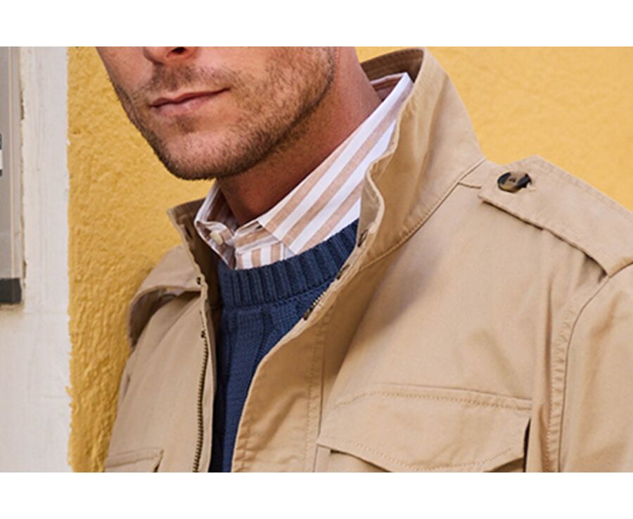 Combat Jacket Beige - Washed Finish - RUFINIEN II