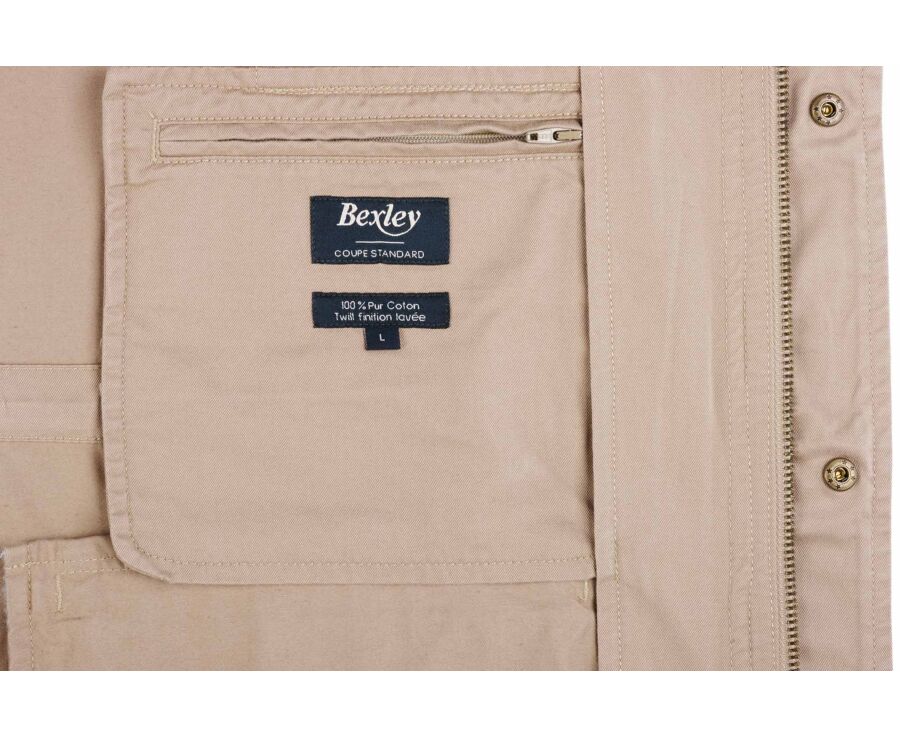 Combat Jacket Beige - Washed Finish - RUFINIEN II