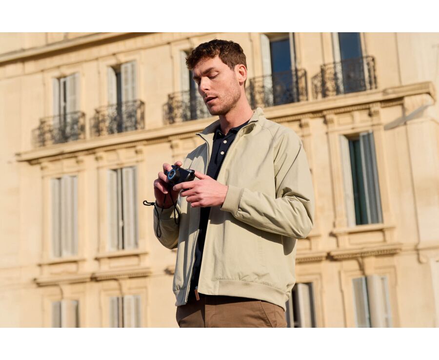 Water-repellent Greige Jacket - ORELIEN