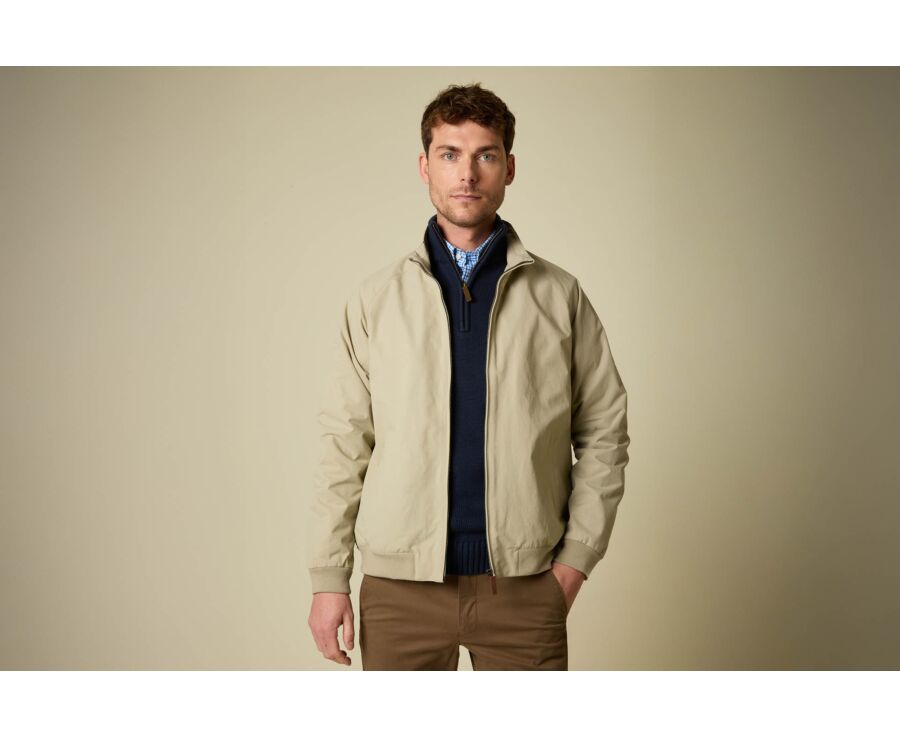 Water-repellent Greige Jacket - ORELIEN