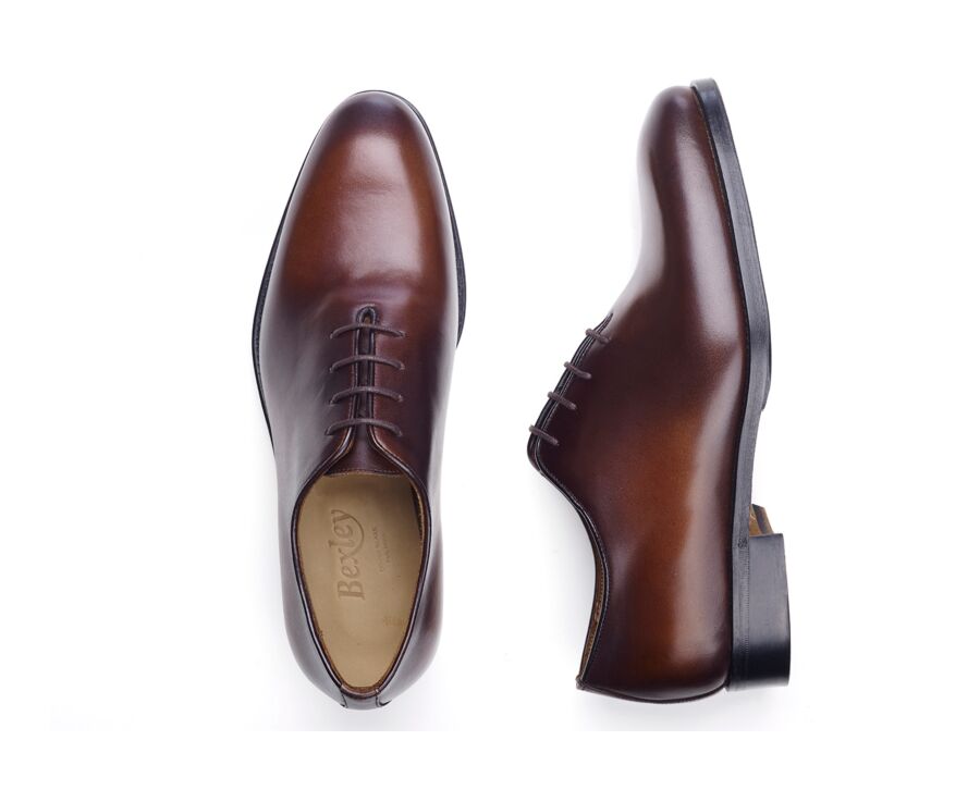 Tonal Chocolate Oxford shoes - BARDEGIE PATIN