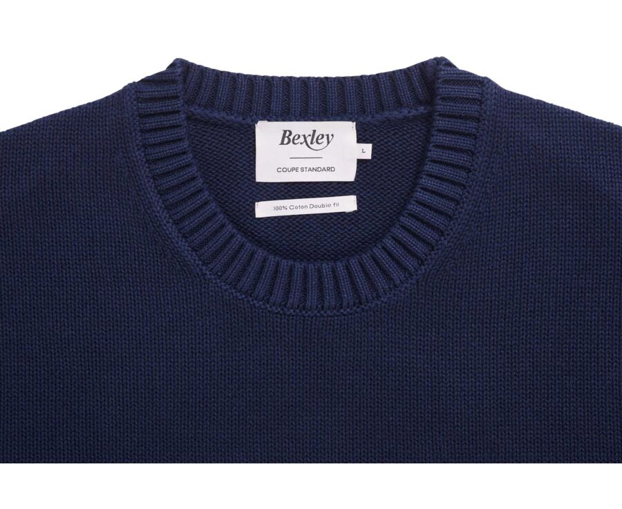Crew neck jumper - Navy - CALDERIK