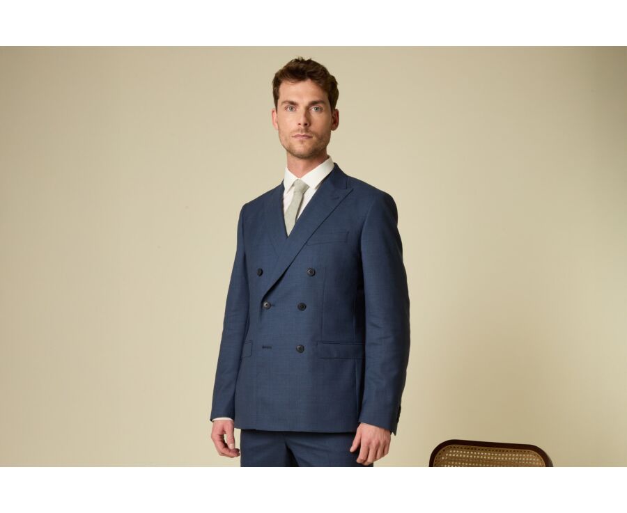 Khaki Chambray Cotton and Linen Tie