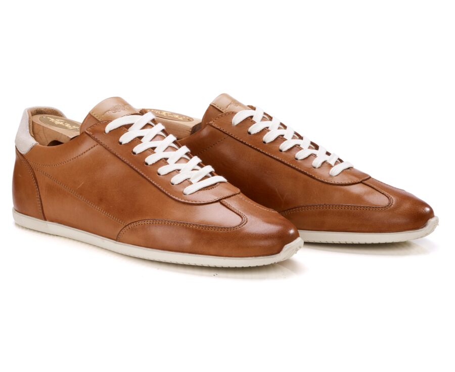 Men’s sneakers - Patina Cognac - BREMLEA