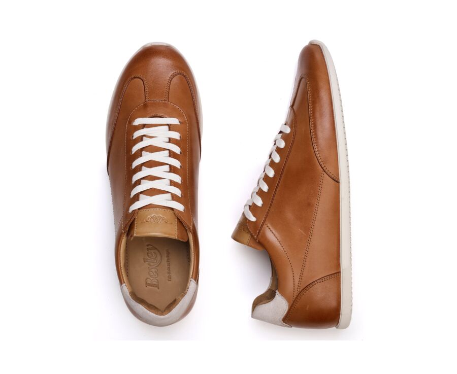 Men’s sneakers - Patina Cognac - BREMLEA