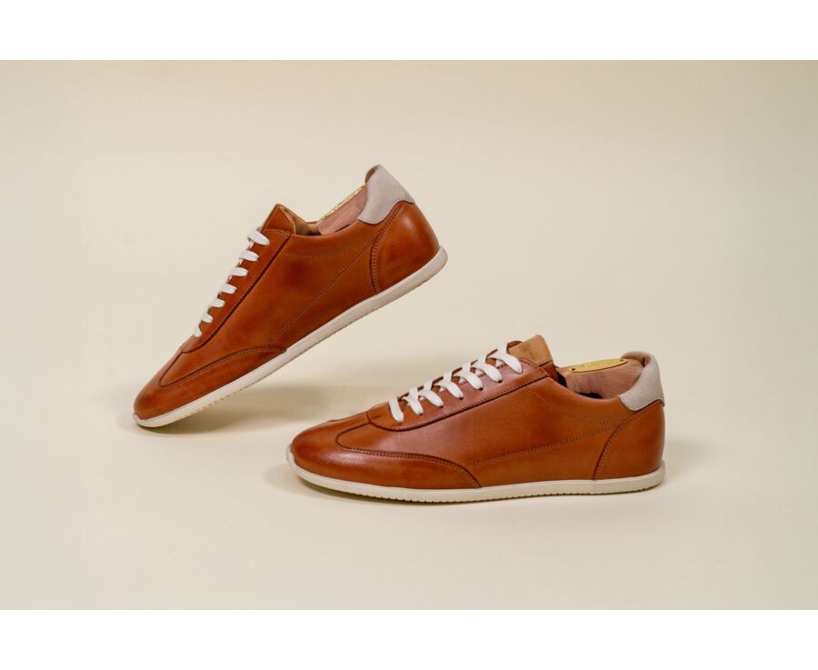 Men’s sneakers - Patina Cognac - BREMLEA