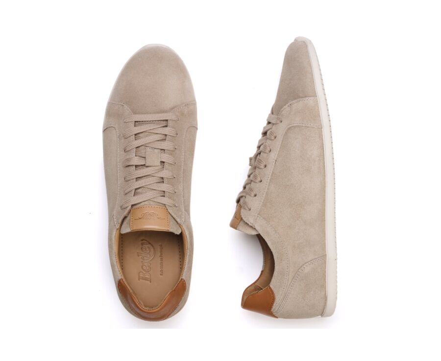 Men’s sneakers - Beige Suede - TARILTA