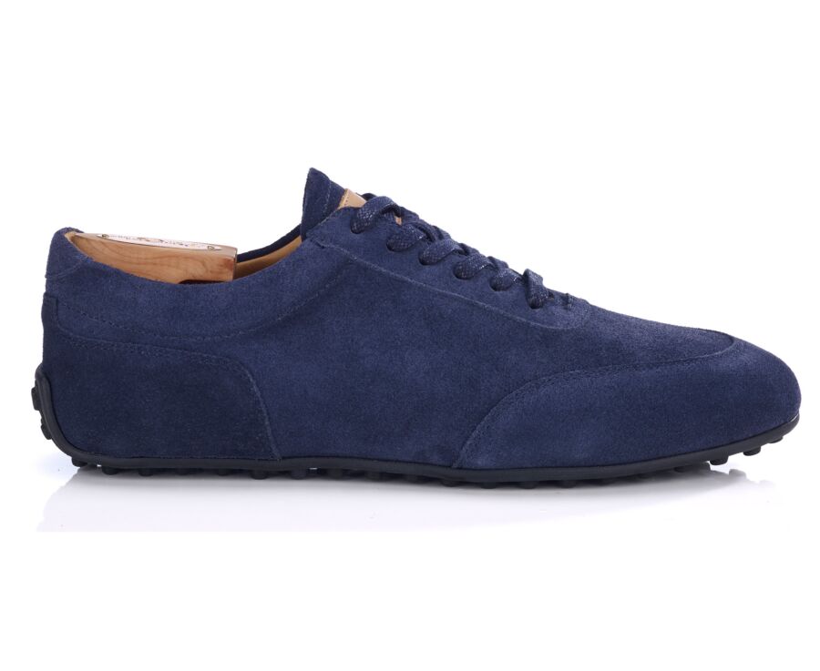 Navy Suede Oxford Sneaker - KIATA