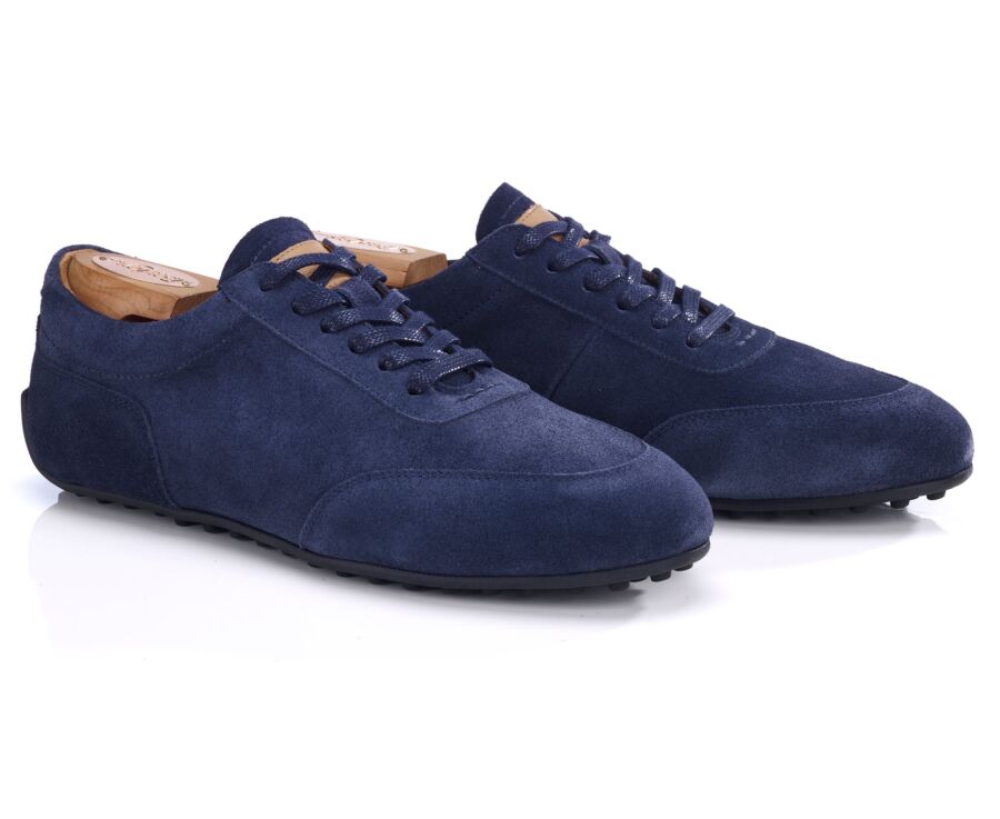 Navy Suede Oxford Sneaker - KIATA