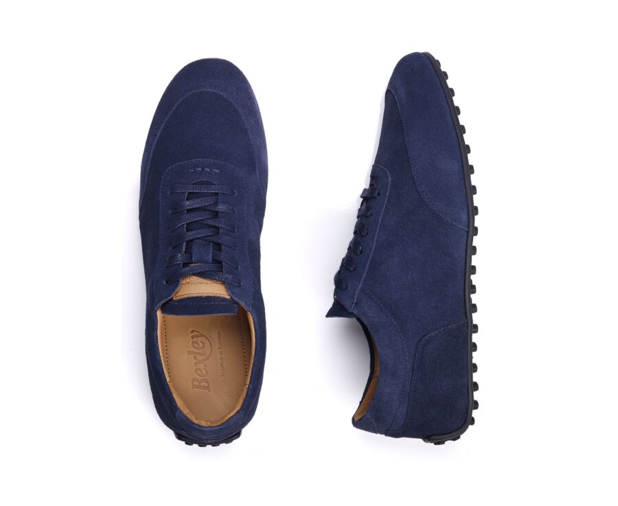 Navy Suede Oxford Sneaker - KIATA