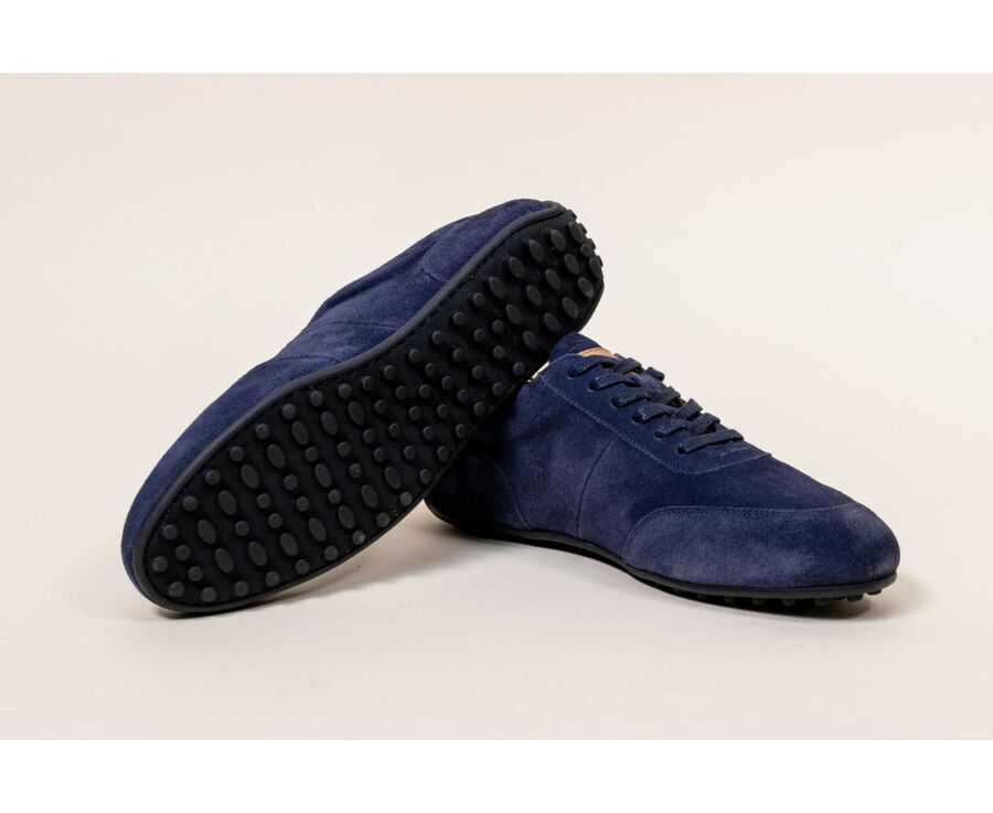 Navy Suede Oxford Sneaker - KIATA