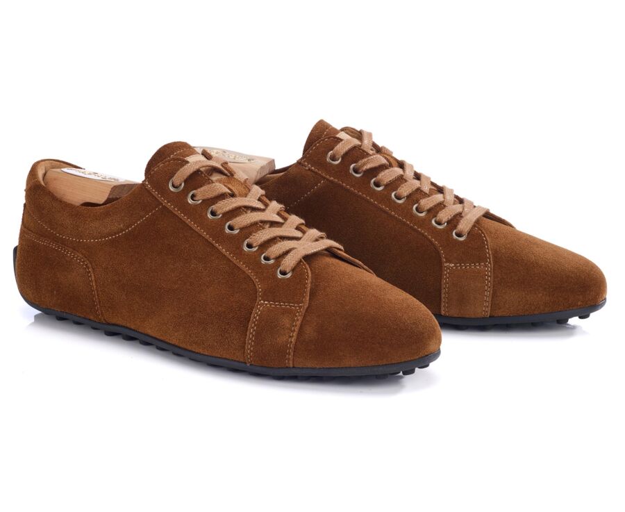 Camel Suede Derby Sneaker - BUNBURY